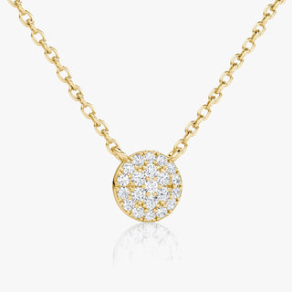 Collier avec diamants ronds F-VS de 0,12 TCW pour femme