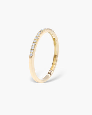 1.50mm Round EF- VVS Lab Grown Diamond Half Eternity Wedding Band