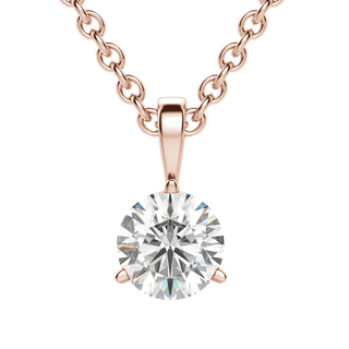 0.25CT- 1.50CT Round F-VS Lab Grown Diamond Solitaire Necklace