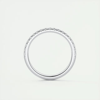 Round EF- VVS Lab Grown Diamond Half Eternity Wedding Band