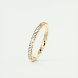 Round EF- VVS Lab Grown Diamond Half Eternity Wedding Band