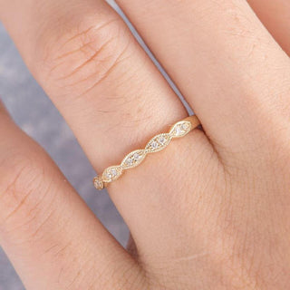 Round Brilliant Cut Half Eternity Matching Wedding Band