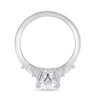 Bague de fiançailles solitaire en moissanite ovale de 2,05 ct