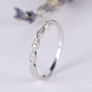 Round Brilliant Cut Half Eternity Matching Wedding Band