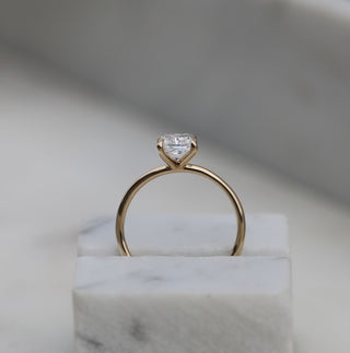 Bague de fiançailles avec diamant solitaire CVD radiant de 1,53 à 3,50 ct