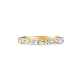 Alliance de mariage éternité complète avec diamants ronds de 2,50 mm cultivés en laboratoire 