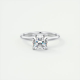 1.49CT Cushion Cut Solitaire Moissanite Diamond Engagement Ring