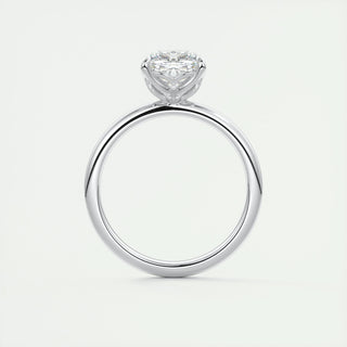 1.49CT Cushion Cut Solitaire Moissanite Diamond Engagement Ring