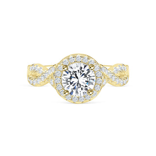 Bague de fiançailles avec diamant moissanite taille ovale de 1,50 ct 