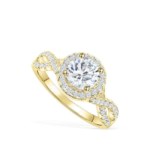 Bague de fiançailles avec diamant moissanite taille ovale de 1,50 ct 