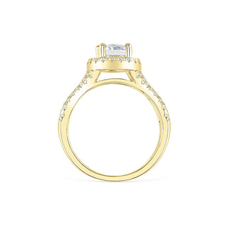 Bague de fiançailles avec diamant moissanite taille ovale de 1,50 ct 