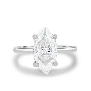 Bague de fiançailles avec diamant solitaire taille marquise de 1,50 ct F/VS1 cultivé en laboratoire 