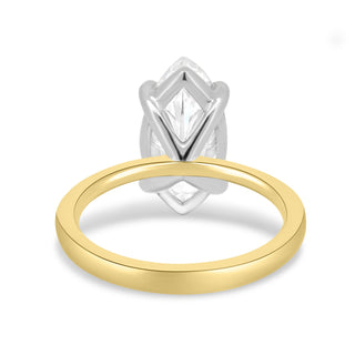 Anillo de compromiso con diamante cultivado en laboratorio F/VS1 de talla marquesa de 1,50 ct 