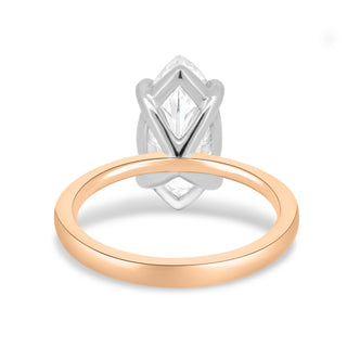 Bague de fiançailles avec diamant solitaire taille marquise de 1,50 ct F/VS1 cultivé en laboratoire 