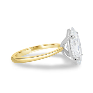 Bague de fiançailles avec diamant solitaire taille marquise de 1,50 ct F/VS1 cultivé en laboratoire 