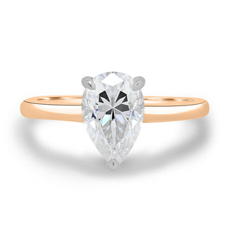 Bague de fiançailles avec diamant solitaire en forme de poire de 1,80 ct E/VS1 de laboratoire 