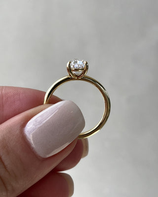 Bague de fiançailles avec diamant solitaire en forme de poire de 1,80 ct E/VS1 de laboratoire 