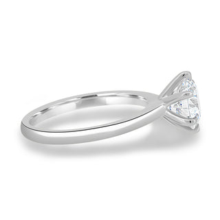 Bague de fiançailles avec diamant solitaire taille ronde de 1,83 ct G-VS2 cultivé en laboratoire 