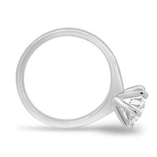 Bague de fiançailles avec diamant solitaire taille ronde de 1,83 ct G-VS2 cultivé en laboratoire 