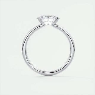 Bague de fiançailles avec diamant solitaire en moissanite taille ovale East West de 1,91 ct 