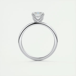 1.91CT Emerald Cut Solitaire Moissanite Diamond Engagement Ring