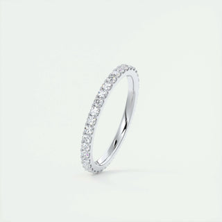 0.74 CT Round Shaped Moissanite Full Eternity Wedding Band