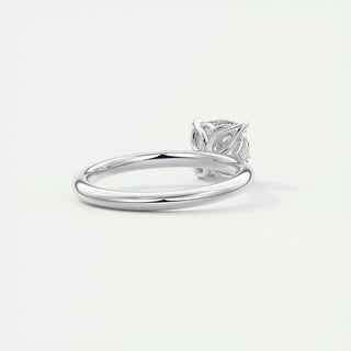 2ct Cushion Cut  Diamond Solitaire Engagement Ring With F- VS1 Clarity