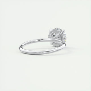 1.0-3.0 CT Round Diamond Hidden Halo Engagement Ring