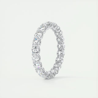 2.1 CT Round  Diamond Full Eternity Wedding Band With EF- VVS Clarity