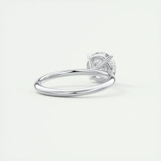 2.0 CT Round Shaped Moissanite Solitaire Engagement Ring