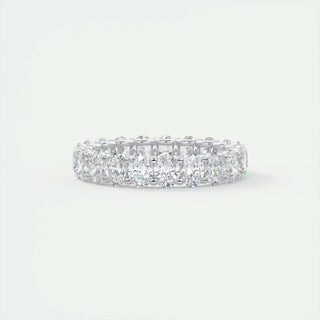 3.15 TCW Oval CVD Diamond Full Eternity Wedding Band