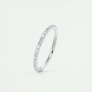 Alliance de mariage à éternité complète avec diamants CVD ronds de 0,37 TCW