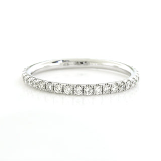 0.60ct Round Cut Moissanite Diamond Full Eternity Wedding Band