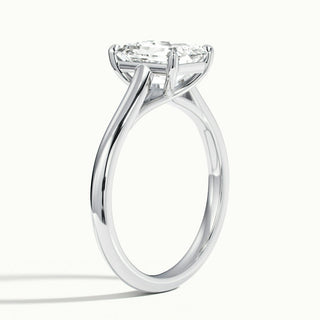 1.50CT Emerald Cut Diamond Solitaire Moissanite Engagement Ring