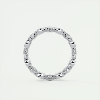 0.72 Oval & Princess Cut Alternative Moissanite Bridal Wedding Band