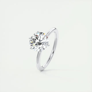 1.0-3.0 ct Round F- VS1 Diamond Solitaire Engagement Ring