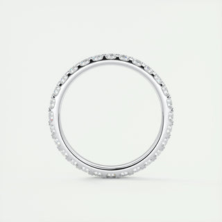 0.84 CT Round EF- VVS Diamond Full Eternity Stackable Wedding Band