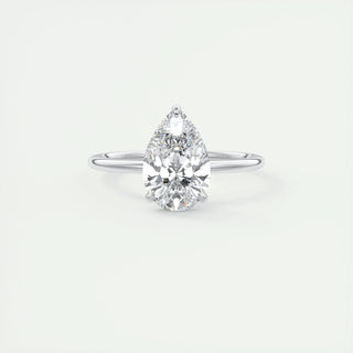 1.0-3.0 ct Pear Diamond Solitaire Engagement Ring