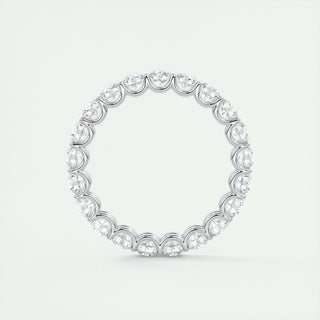 Alliance de mariage éternité avec diamant rond de 2,1 ct et clarté EF-VVS