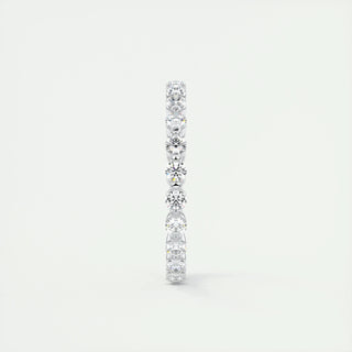 0.69 CT Round EF- VVS Diamond Full Eternity Bubble Wedding Band