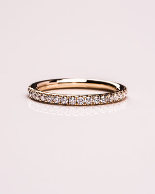 0.72 TCW Round CVD Diamond Full Eternity Wedding Band