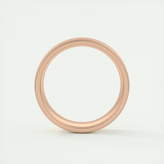 Satin-Finish Rose Gold Regular Men's Band