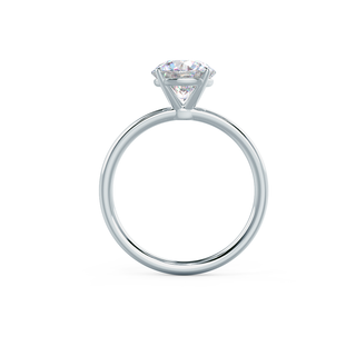 Bague de fiançailles solitaire en diamant moissanite ronde à quatre griffes de 1,75 ct pour elle