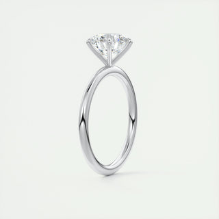 1.0-3.0 ct Round F- VS1 Diamond Solitaire Engagement Ring