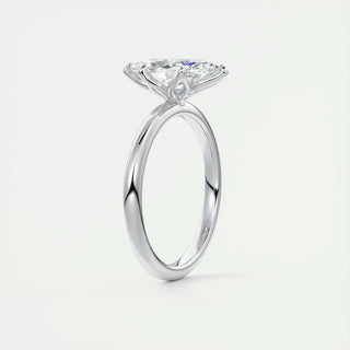 1.5ct Marquise Shaped F- VS1 Diamond Solitaire Setting Engagement Ring