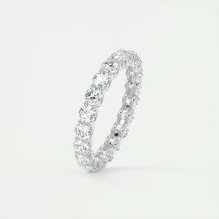 2.1 TCW Round CVD Diamond Full Eternity Wedding Band