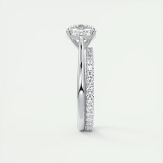 1.0 -3.0ct Cushion Diamond Solitaire Engagement Ring