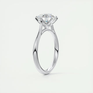 2ct Round F- VS1 Diamond Engagement Ring with Cathedral Setting