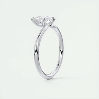 1.5ct Oval F- VS1 Diamond Solitaire Engagement Ring