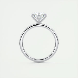 2.0 CT Round Shaped Moissanite Solitaire Engagement Ring